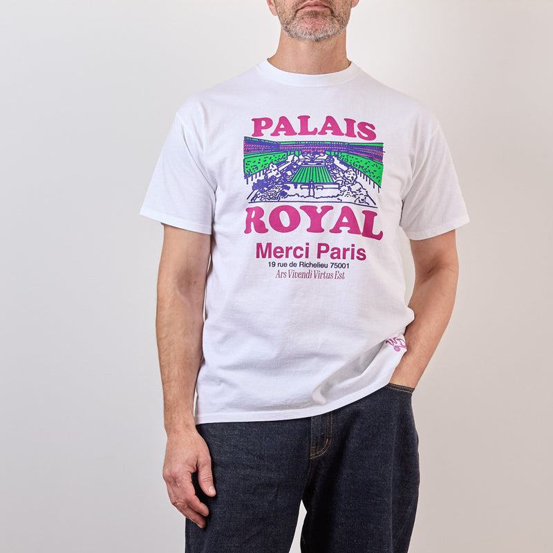 Wild Donkey x Merci - T-shirt Palais Royal - Blanc