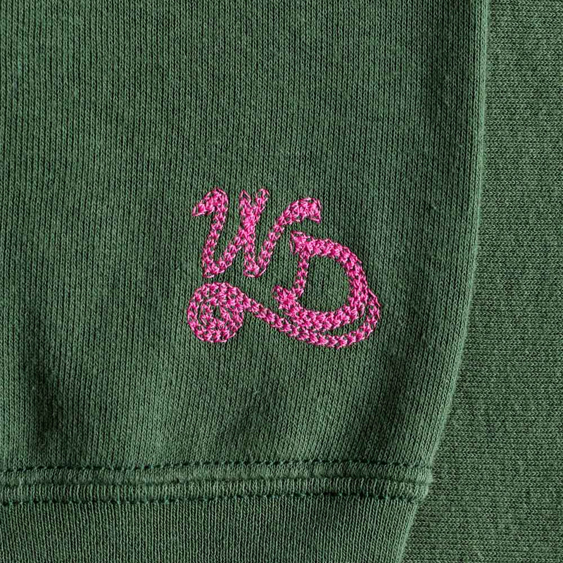 Wild Donkey x Merci - Sweat Arc - Vert Bouteille