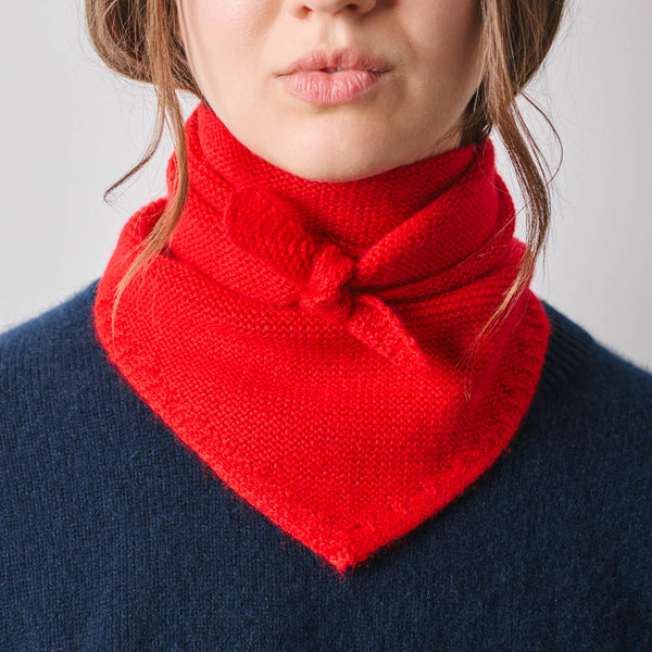 Merci - Bandana en cachemire Martine - Rouge