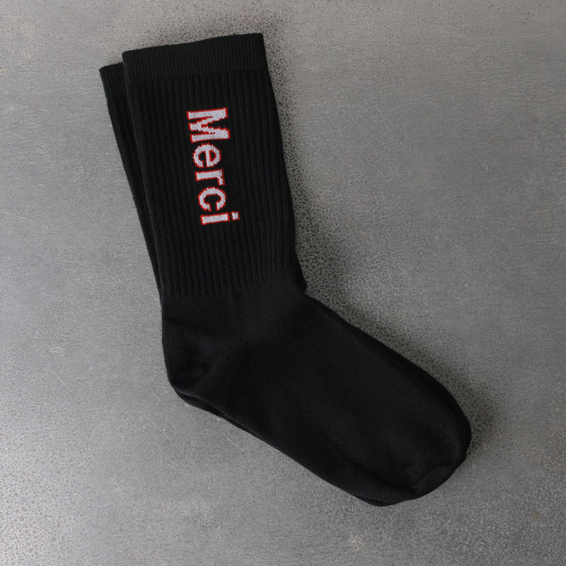Merci - Chaussettes Scrappy - Noir