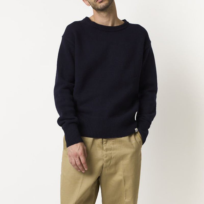 Merz b. Schwanen - Pullover Merino - Marine