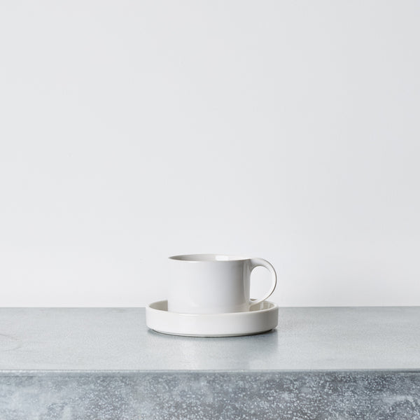 Tasse soucoupe Moderato - Blanc