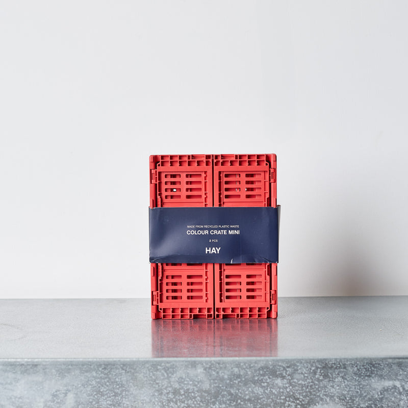 Set 2 cagettes - Hay - Mini Red