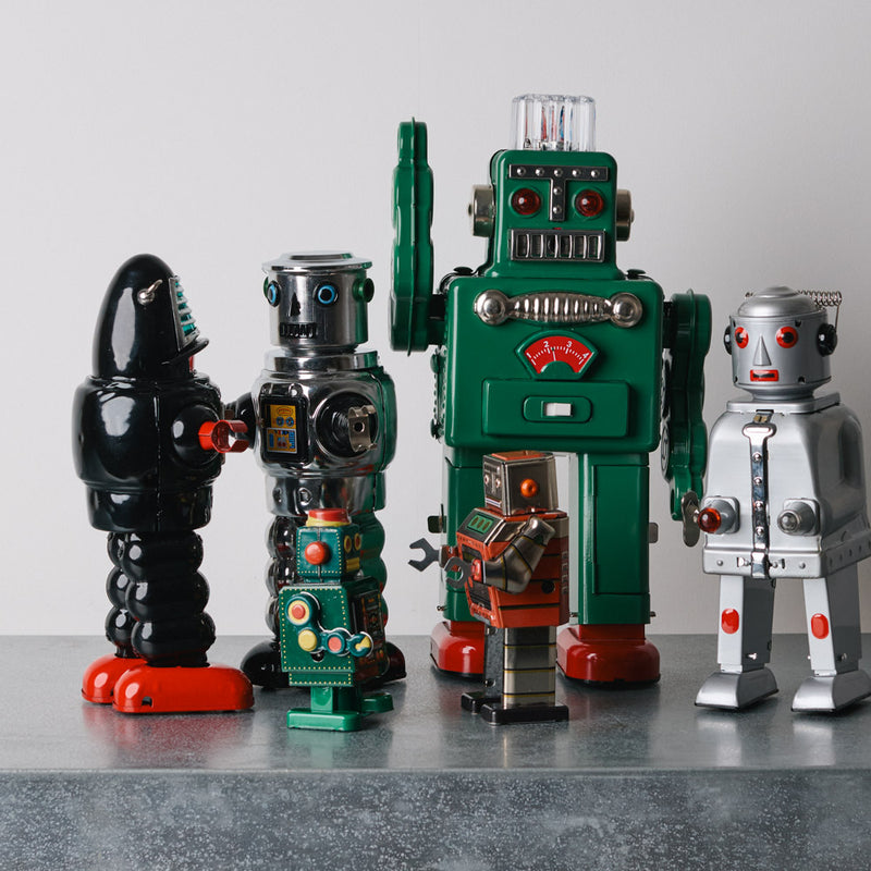 Robot - Robot Marcheur Mécanique En Tôle - Space Man Antenne Ha Ha Toy Ms438 P Image 380196 Grande Robot - Robot Marcheur Mécanique En Tôle - Space Man Antenne Ha Ha Toy Ms438 P Image 380196 Grande