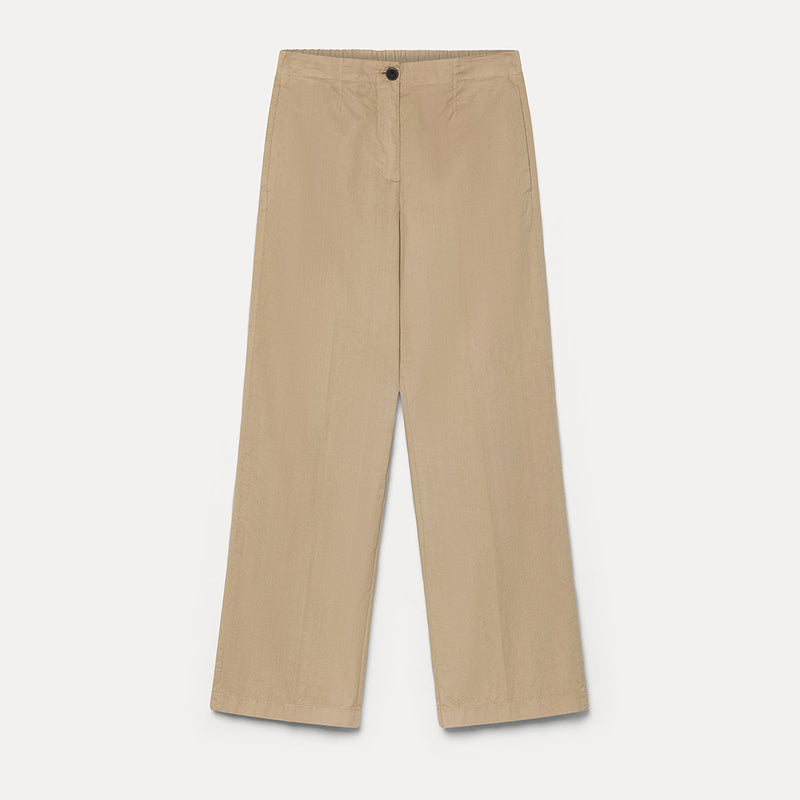 Pomandère - Pantalon en twill de coton et lin - Sand