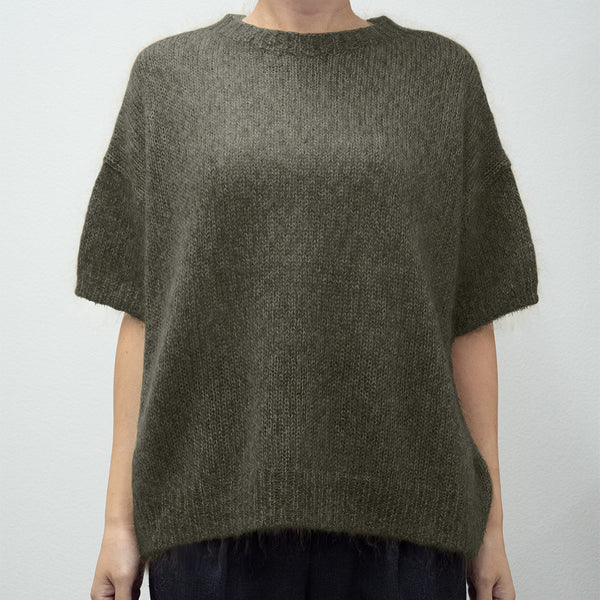 C.T.plage - Pull Round Halfsleeve - Kaki