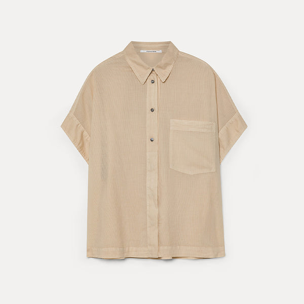 Pomandère - Chemise en coton - Beige