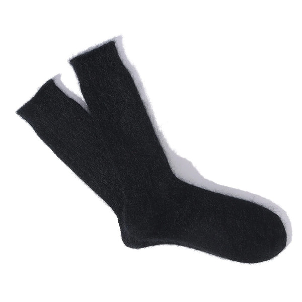 Anonymous ISM - Chaussettes Mohair Rib Crew - Marine 80