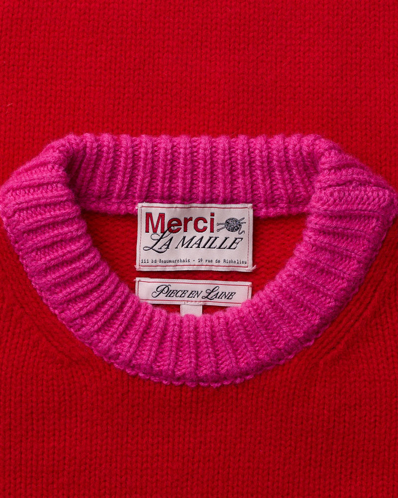 Merci - Eloise sweater - Red & Pink