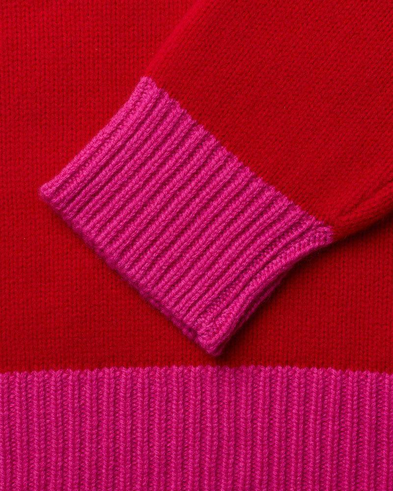 Merci - Eloise sweater - Red & Pink