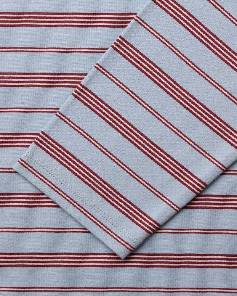 Merci - Julian T-Shirt - Blue & Bordeaux