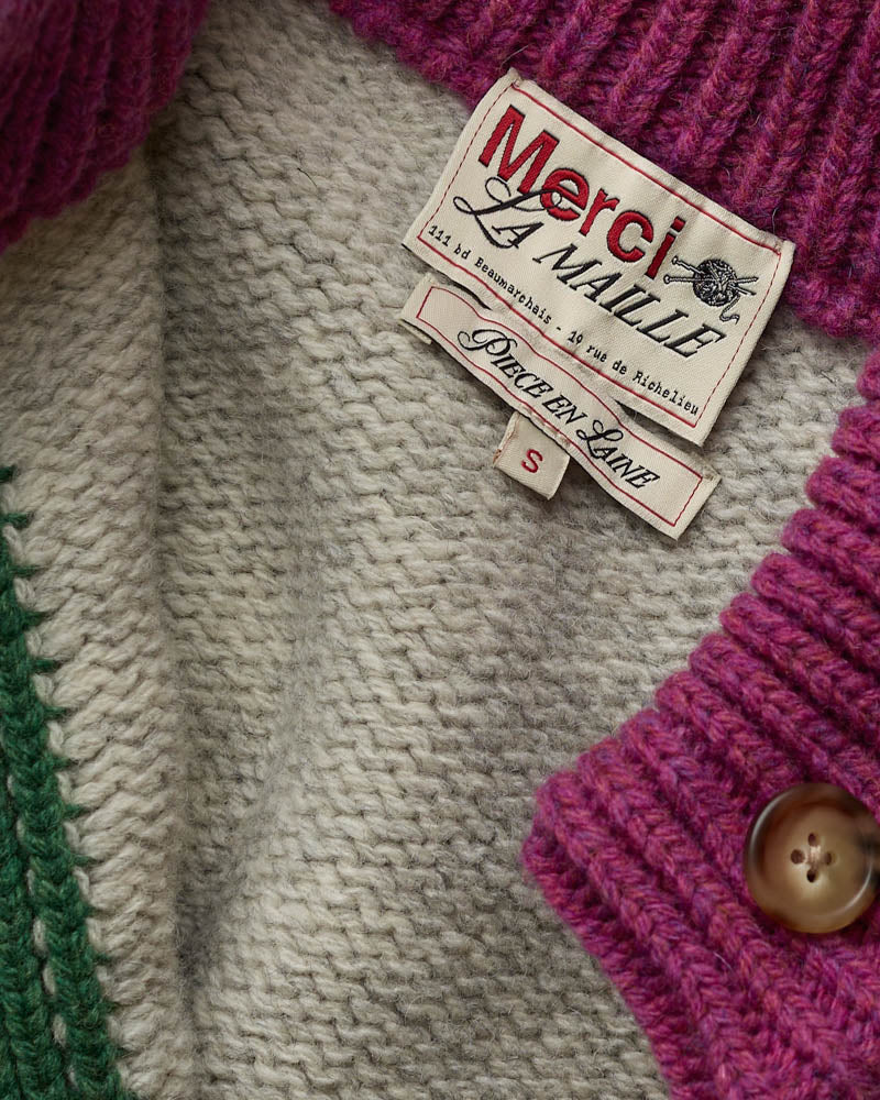 Merci - Cardigan Flora - Gris Chiné Multi
