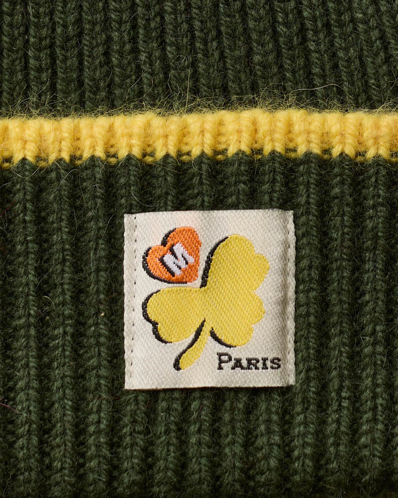 Merci - Bonnet Lucky Bicolore - Kaki & Jaune