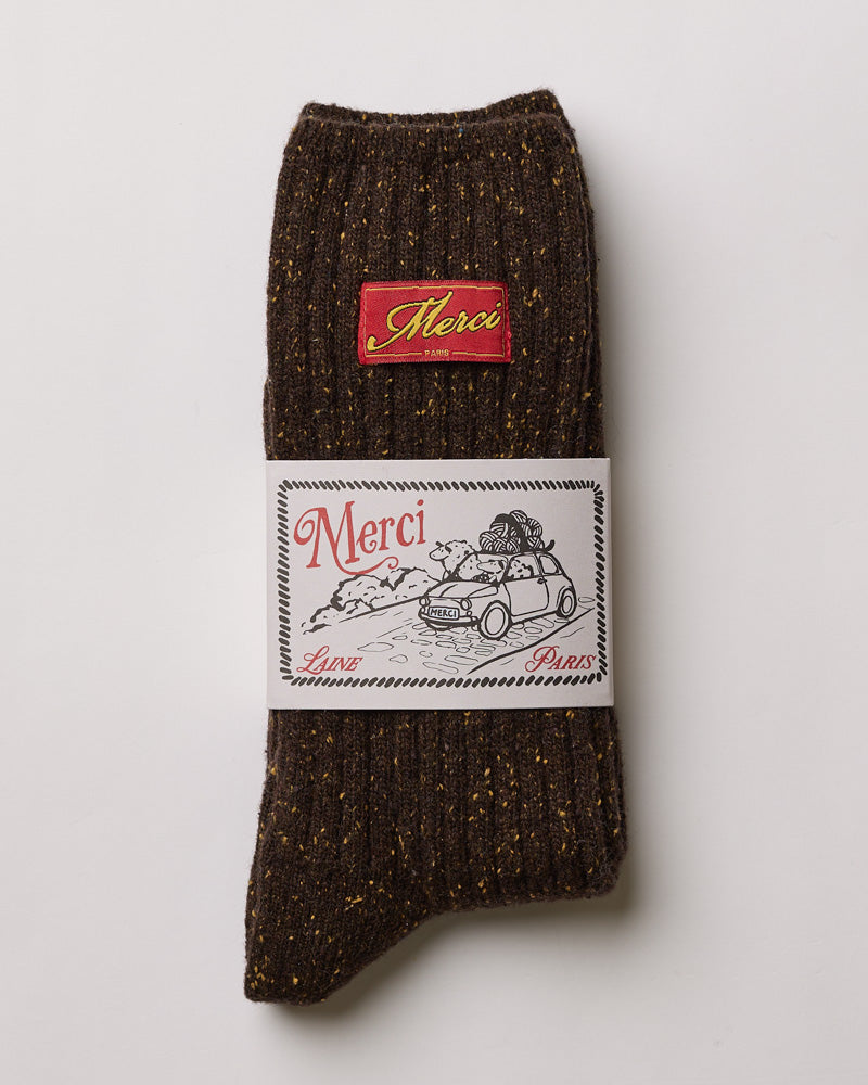 Merci - Chaussettes Sacha - Marron