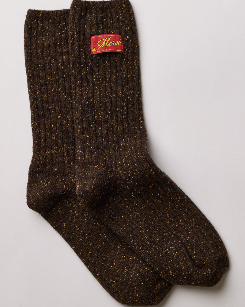 Merci - Chaussettes Sacha - Marron