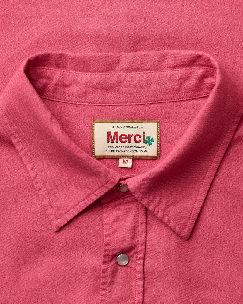 Merci - Chemise Pietro Flanelle - Rose