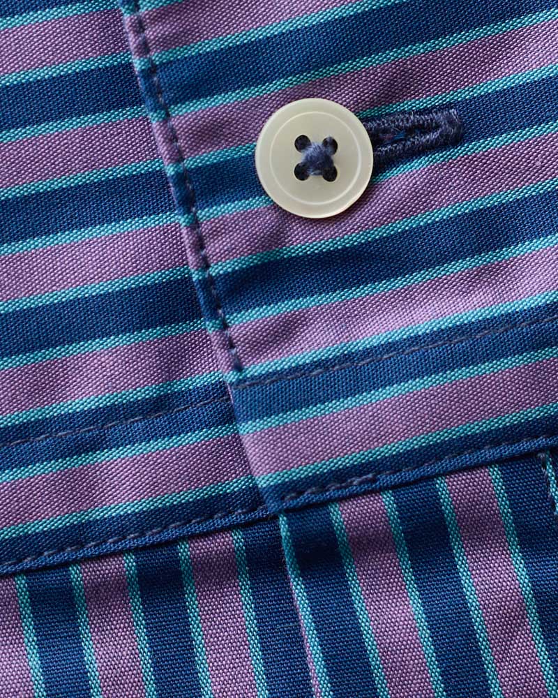Merci - Chemise Constance Rayures - Violet & Bleu