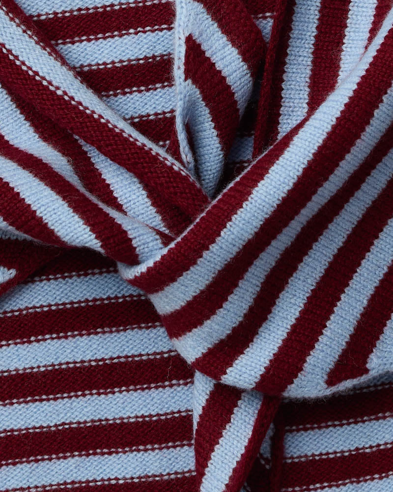 Merci - Martine Stripes Bandana - Red & Blue