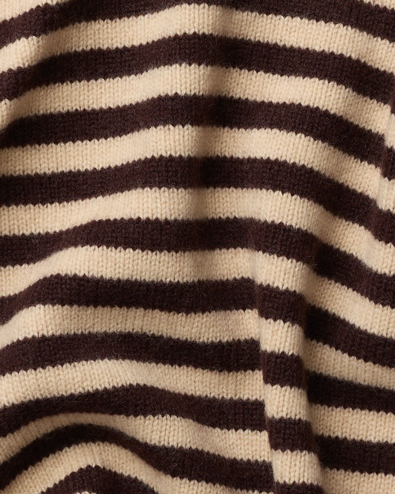 Merci - Bandana Martine Rayures - Beige & Marron