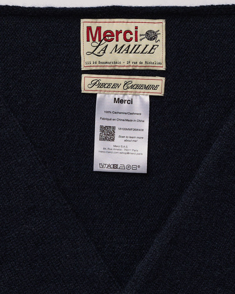 Merci - Bandana En Cachemire Martine - Marine