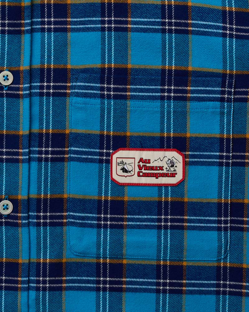 Au Vieux Campeur - Paid Holidays - Elmer Flannel Shirt - Navy & Bleu