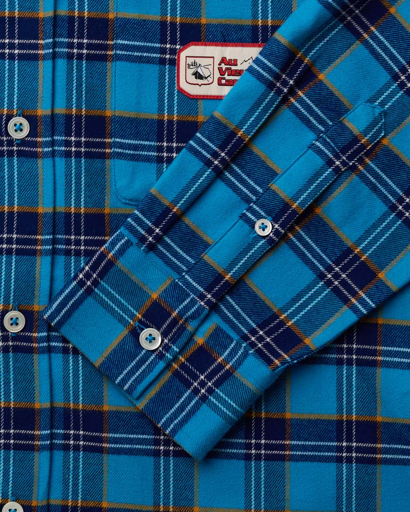 Au Vieux Campeur - Paid Holidays - Elmer Flannel Shirt - Navy & Bleu