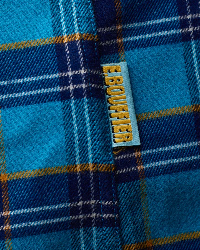 Au Vieux Campeur - Paid Holidays - Elmer Flannel Shirt - Navy & Bleu