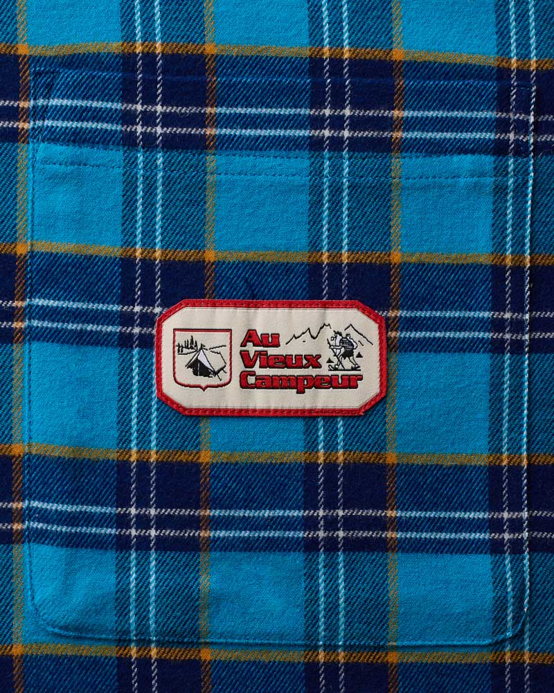 Au Vieux Campeur - Paid Holidays - Elmer Flannel Shirt - Navy & Bleu