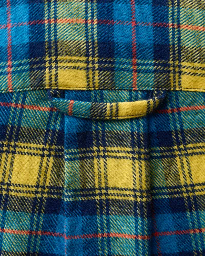 Au Vieux Campeur - Congés Payés - Chemise Elmer Flanelle - Bleu & Jaune