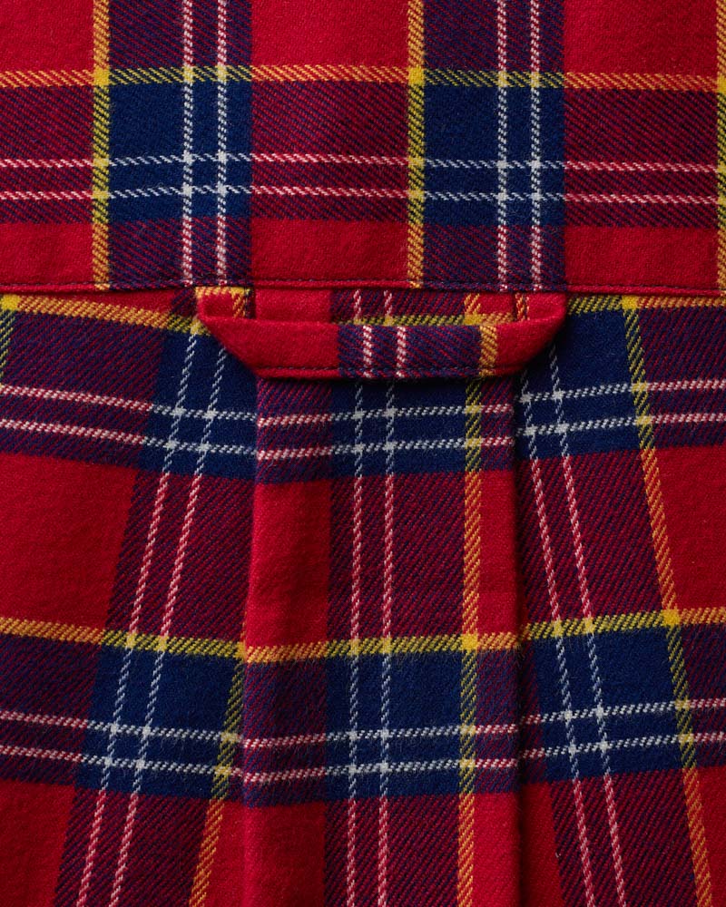 Au Vieux Campeur - Paid Vacation - Elmer Flannel Shirt - Red & Navy
