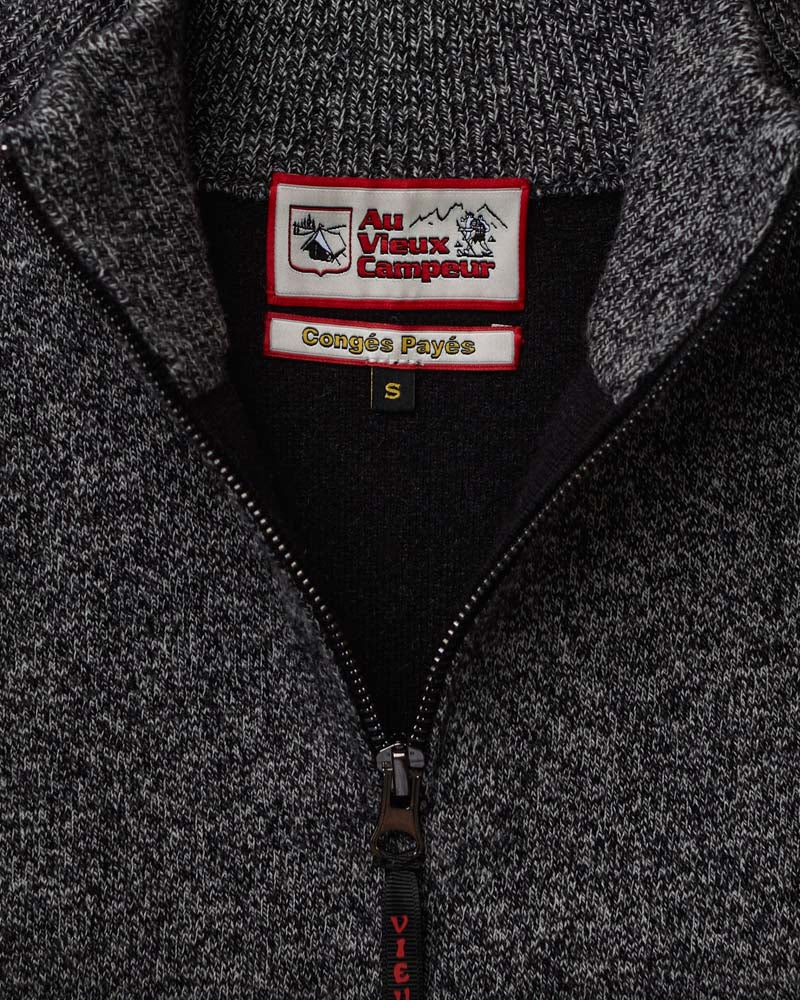 Au Vieux Campeur - Congés Payés - Pull Poppy - Noir Blanc Mouliné