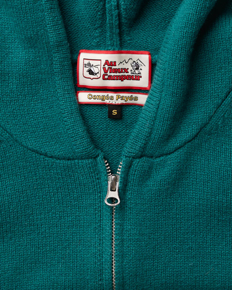 Au Vieux Campeur - Paid Leave - Daisy Sweater - Duck Green