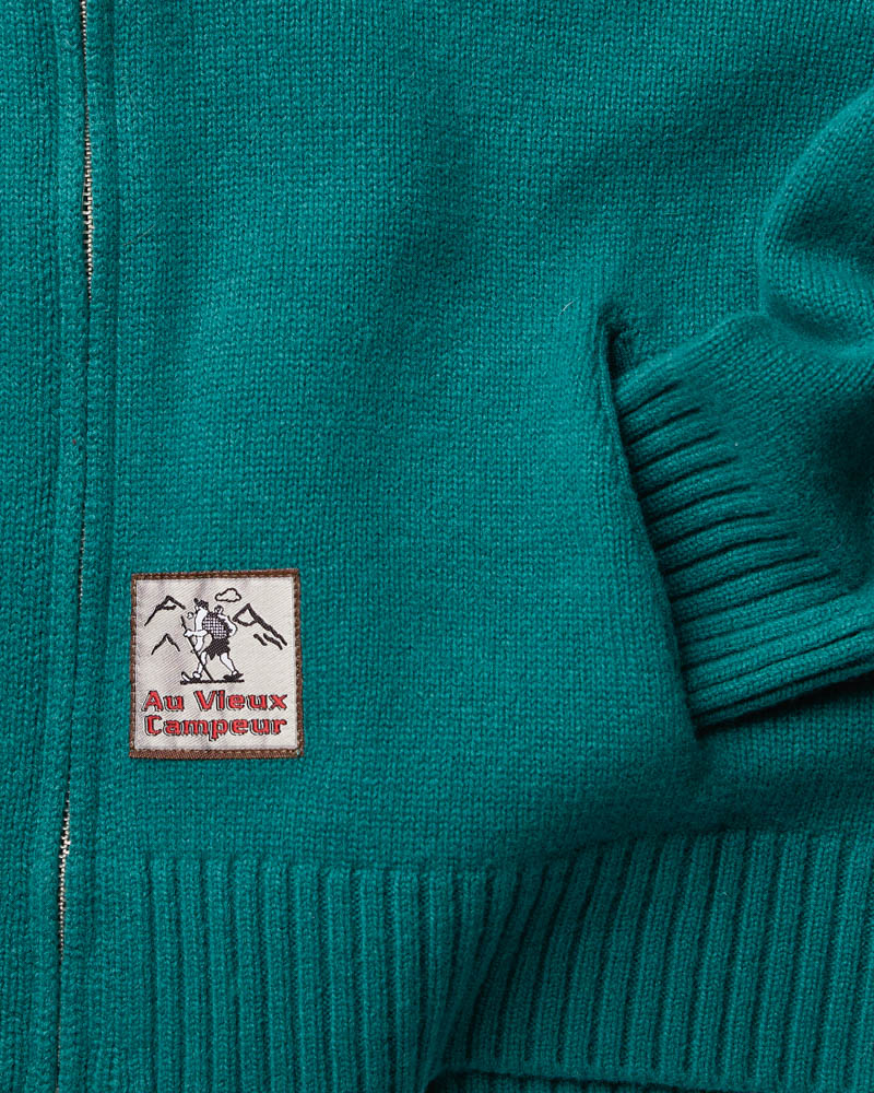 Au Vieux Campeur - Paid Leave - Daisy Sweater - Duck Green