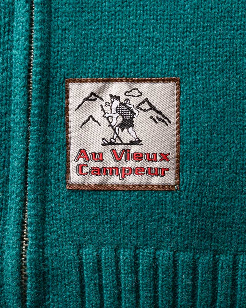 Au Vieux Campeur - Paid Leave - Daisy Sweater - Duck Green