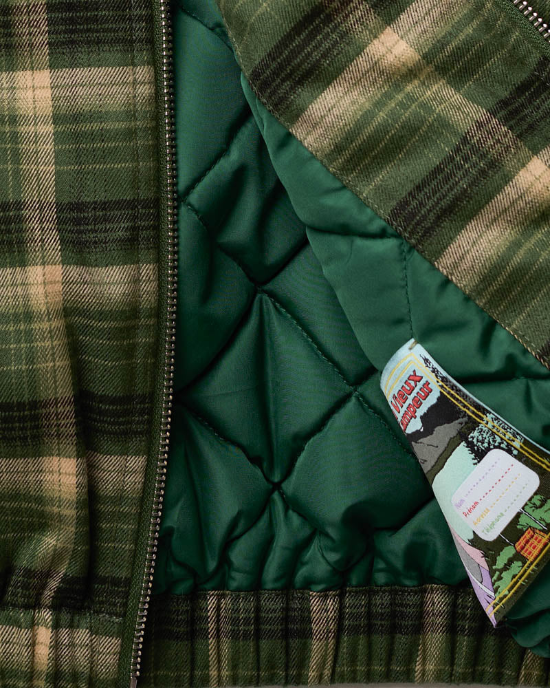 Au Vieux Campeur - Paid Leave - Claudine Checkered Jacket - Green