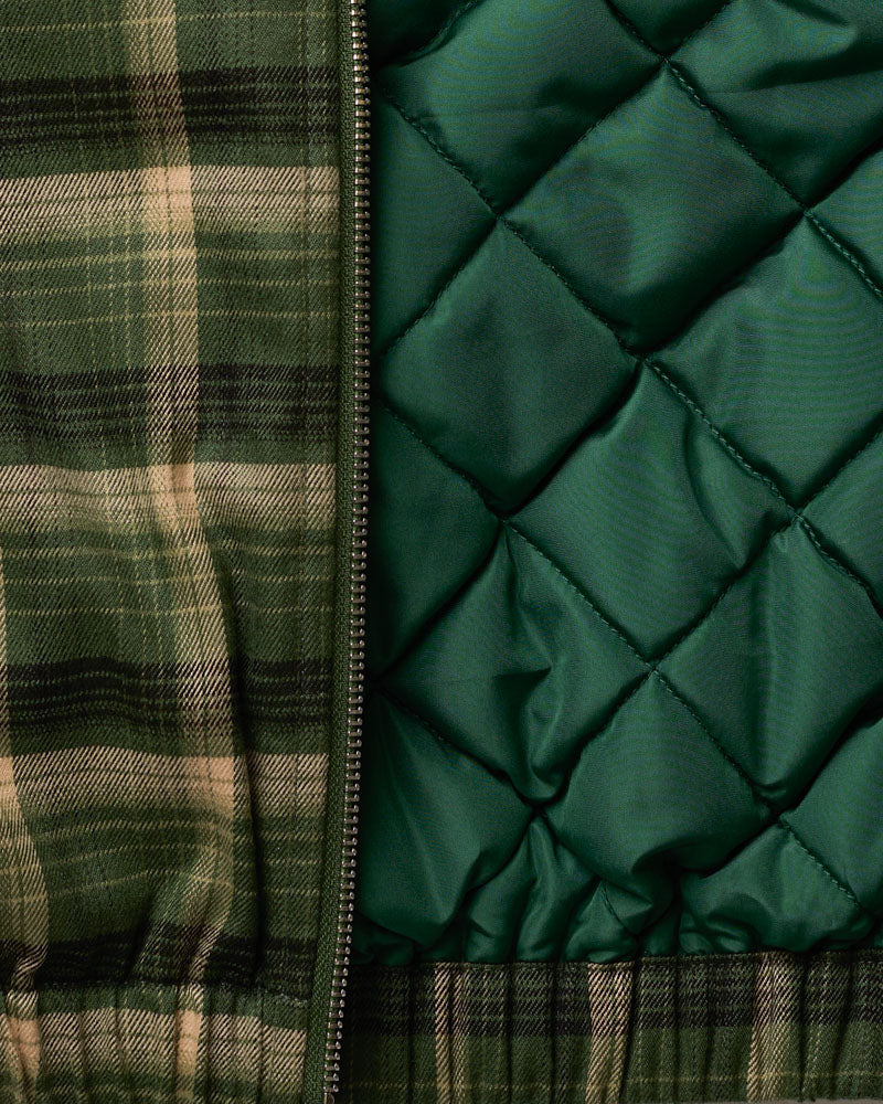 Au Vieux Campeur - Paid Leave - Claudine Checkered Jacket - Green
