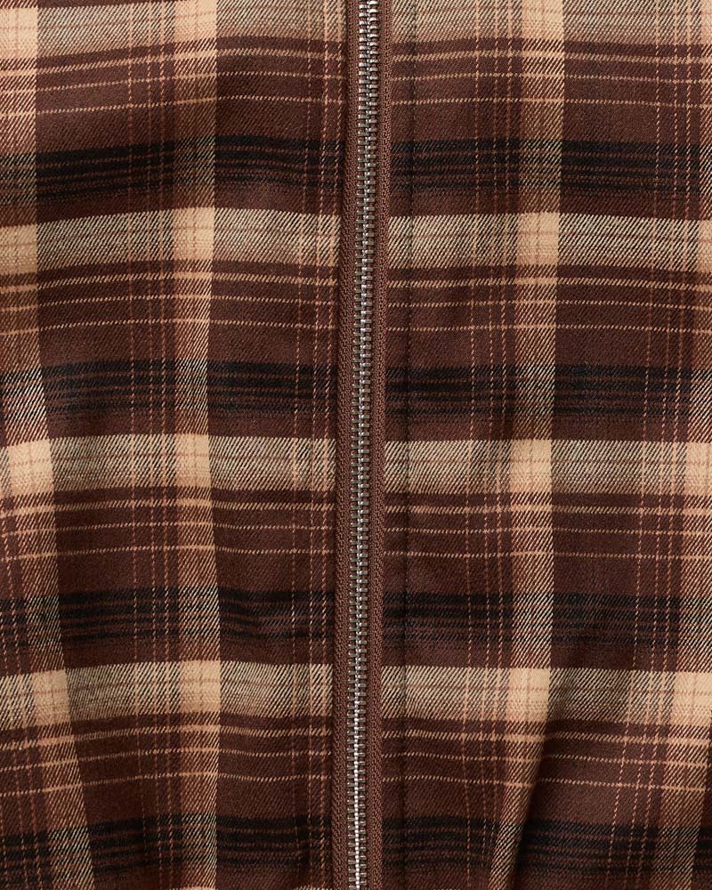 Au Vieux Campeur - Congés Payés - Veste Claudine Carreaux - Marron