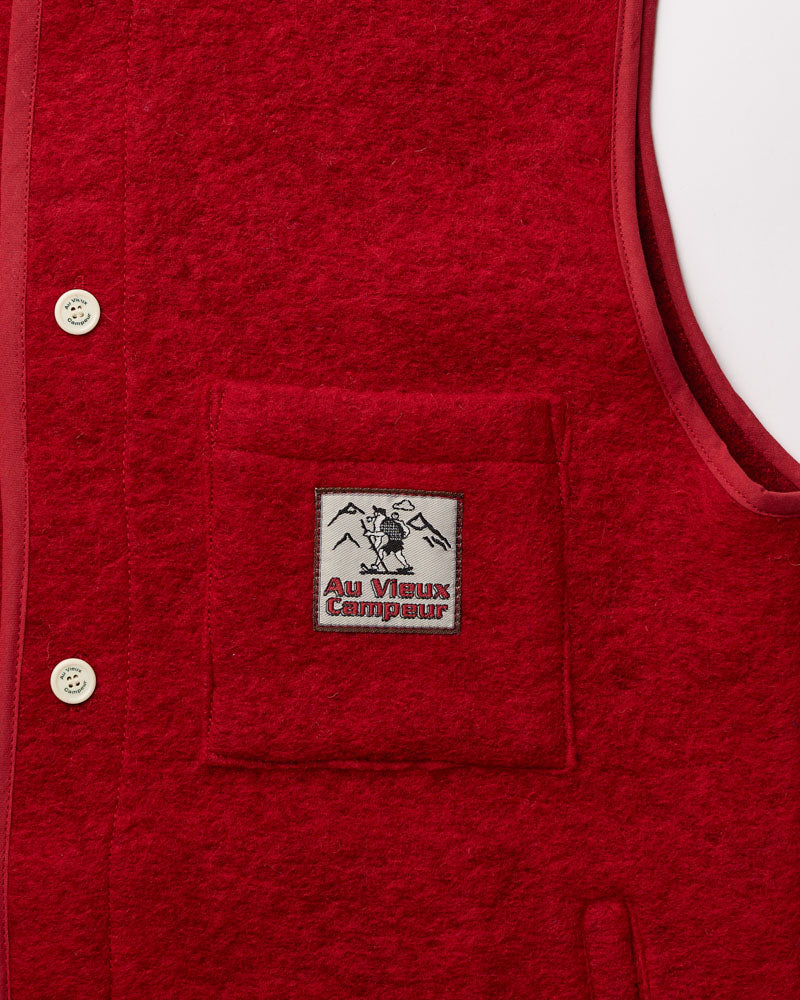 Au Vieux Campeur - Paid Leave - Louison Sleeveless Jacket - Red