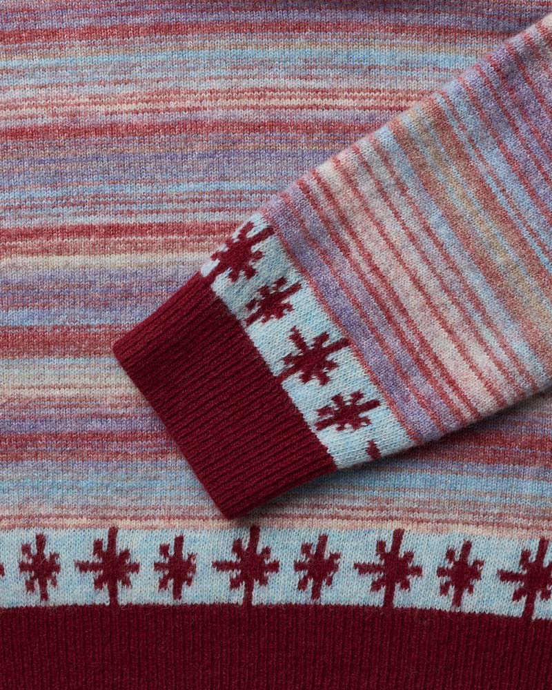 Au Vieux Campeur - Congés Payés - Pull Hugo - Bordeaux & Bleu
