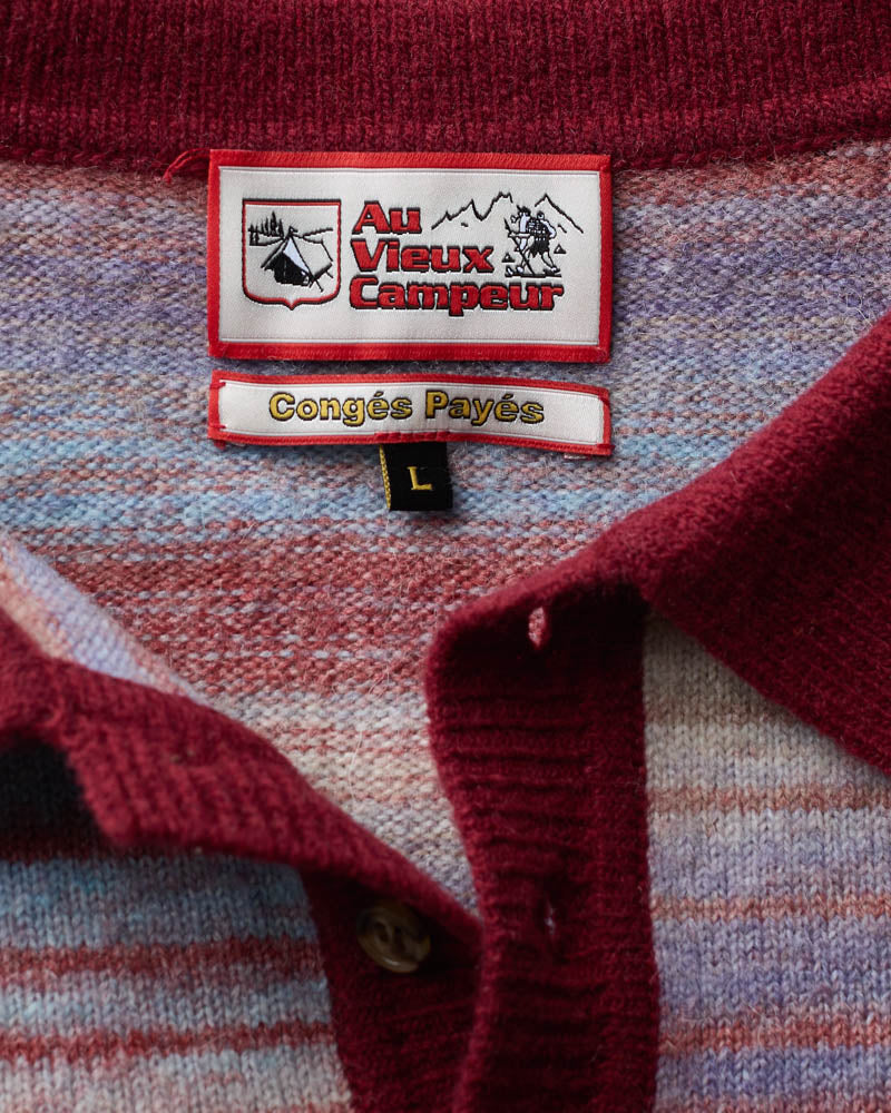 Au Vieux Campeur - Congés Payés - Pull Hugo - Bordeaux & Bleu