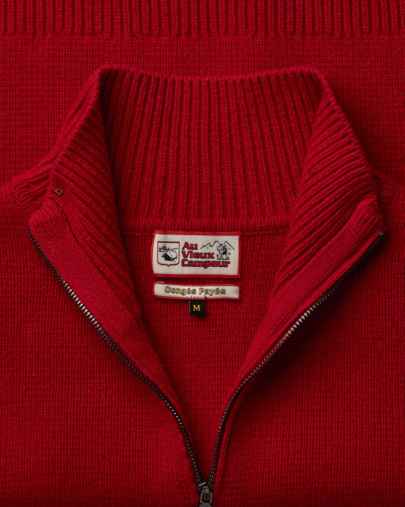 Au Vieux Campeur - Congés Payés - Pull Archer - Rouge
