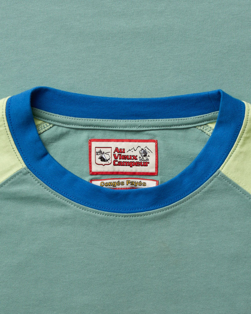 Au Vieux Campeur - Paid Holidays - Jace T-shirt - Bleu & Vert