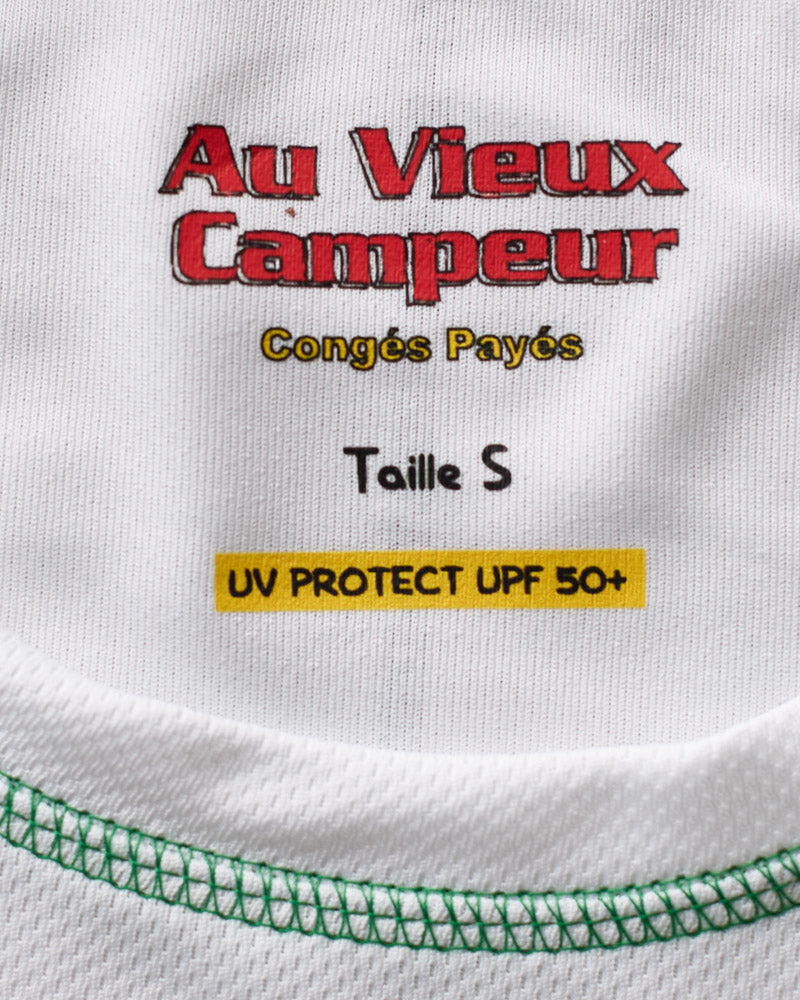 Au Vieux Campeur - Paid Holidays - Otis Short Sleeve T-shirt - White