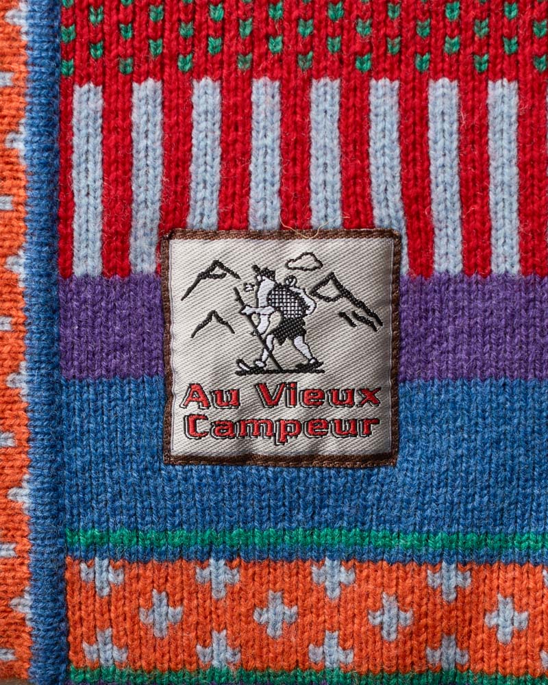 Au Vieux Campeur - Congés Payés - Nicole Cardigan - Blue & Red