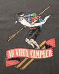 Au Vieux Campeur - Paid Holidays - Skier T-shirt - Black Delave