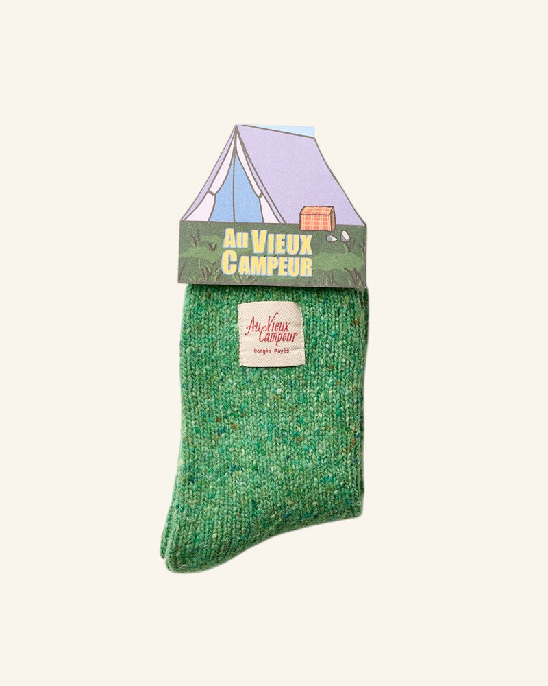 Au Vieux Campeur - Paid Holidays - Fenway Socks - Green