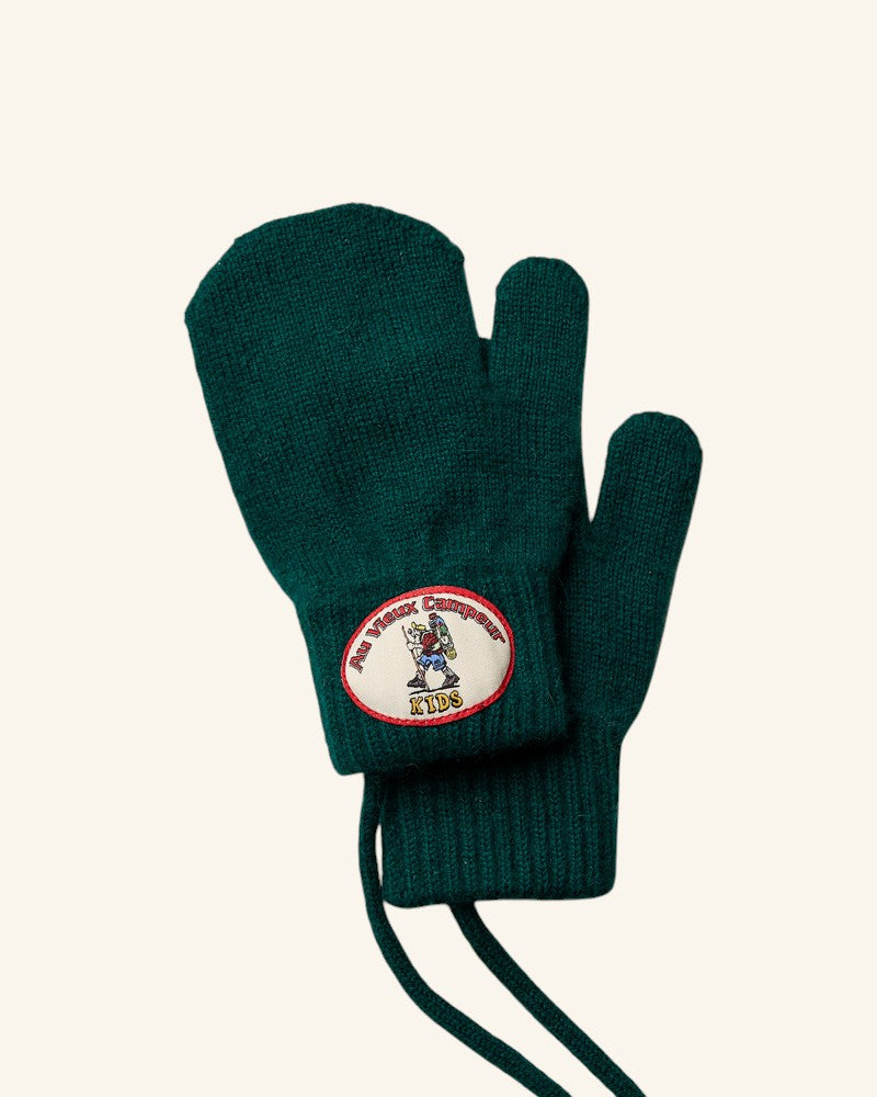 Au Vieux Campeur - Paid Holidays - Ben Kids Mittens - Forest Green