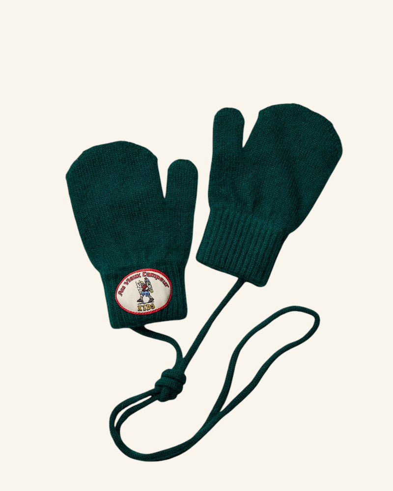 Au Vieux Campeur - Paid Holidays - Ben Kids Mittens - Forest Green