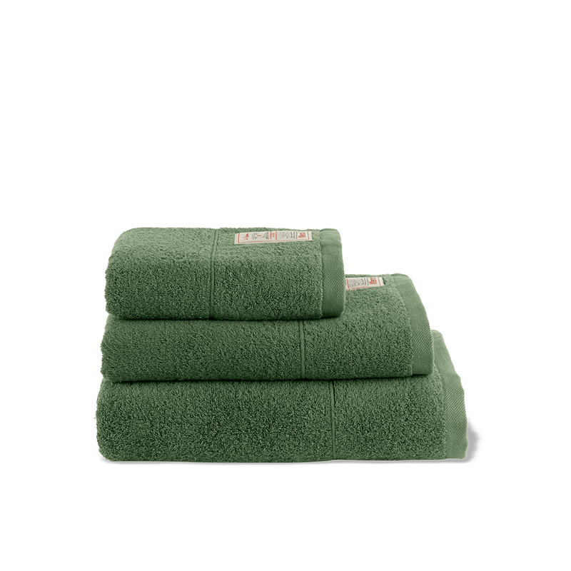 Serviette de bain en éponge - Vert d'Anduze