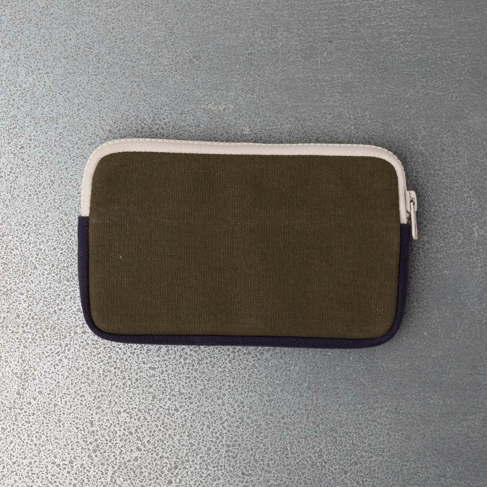 Merci - Candide M Coin Purse - Olive & Navy